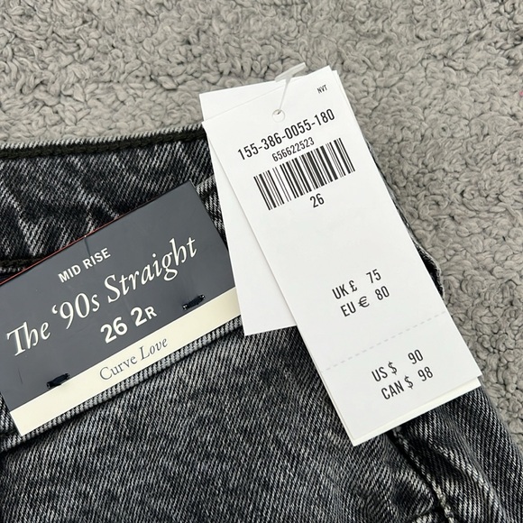 Abercrombie 90s Straight Mid Rise Jeans - Picture 3 of 4